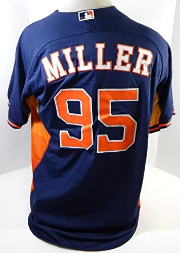 2014-15-ös Houston Astros Gary Miller 95 Játék Használt Haditengerészet Jersey 48 DP23907 - Játék Használt MLB Mezek