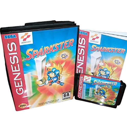 Aditi Sparkster USA-ban Fedezi a Doboz Kézikönyv Sega Megadrive Genesis videojáték-Konzol 16 bit MD Kártya (USA EU Esetében)