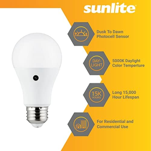 Sunlite 70318 LED Alkonyat Hajnal 19 Villanykörte, 9 Watt (60W Egyenértékű), 800 Lumen, Közepes E26 Bázis, Nem Szabályozható,