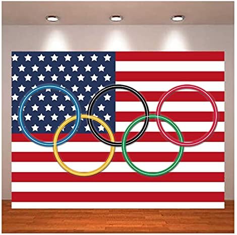 XLL Nemzetközi Olimpiai Gyűrűk Fotózás Háttér Zászlót az Olimpiai Sport Fotó Hátterekkel Országok Osztályteremben Kert Megnyitó
