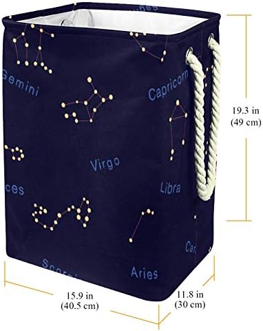 Inhomer Csillag Tér Minta 300D Oxford PVC, Vízálló Szennyestartót Nagy Kosárban a Takaró Ruházat, Játékok Hálószoba