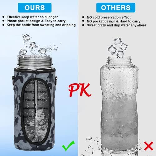 Fél Literes vizes Palackot a Hüvely 2L szivárgásmentes BPA-Mentes Motivációs Vizet Inni Üveg Szalmával & Szabott Időt Jelölő