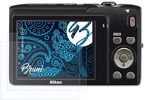 Bruni képernyővédő fólia Kompatibilis Nikon Coolpix S3100 Védő Fólia, Crystal Clear Védő Fólia (2X)