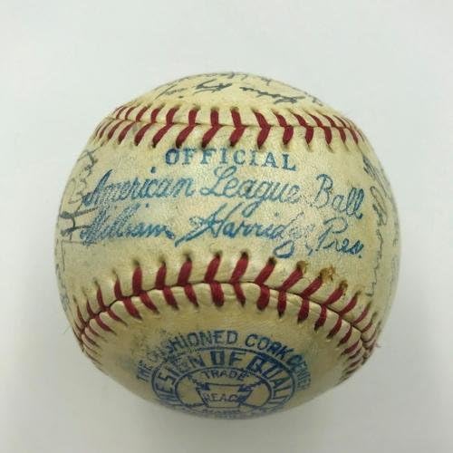 Gyönyörű 1937-ben a Chicago White Sox Csapat Aláírt Amerikai profi Baseball-Liga SZÖVETSÉG COA - Dedikált Baseball
