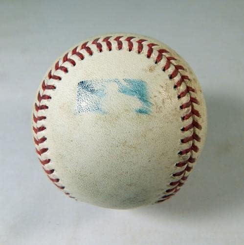 2021 San Diego Padres a Col Sziklás Játék Használt Fehér Baseball Almonte Frazier GO - Játék Használt Labdák