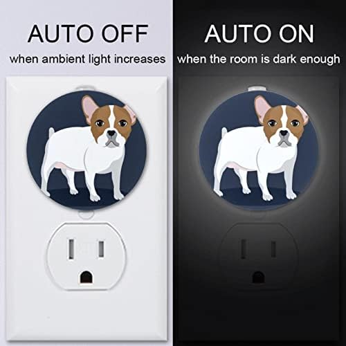 2 Csomag Plug-in Éjjeli LED-es Éjszakai Fény, az Alkonyat-hogy-Hajnal Érzékelő Gyerek Szoba, Gyerekszoba, Konyha, Előszoba