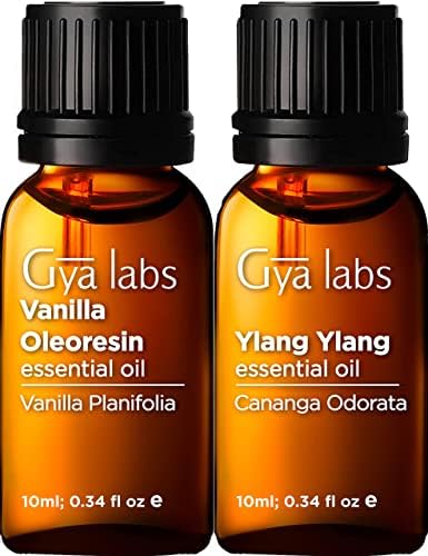 Gya Labs Ylang Ylang Esszenciális Olaj & Vanília illóolaj (10ml) - 2-in-1 Csomag