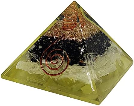 Sharvgun Ametiszt, rózsakvarc & Világos Kő Orgon Piramis Gyógyító Kristály 65-75 mm-es Ex-LG