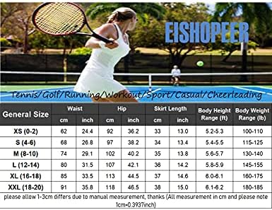 EISHOPEER Női Tenisz Szoknya, Magas Derekú Sportos Szoknyát Zsebbel, Nadrág Alkalmi Edzés Golf Szoknyák