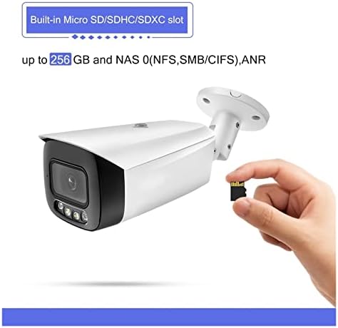 VPSN 8 MEGAPIXELES Színes IP Kamera kétirányú Audio SD Kártya Slot Biztonsági Kamera (Szín : 3.6 mm, Méret : Fehér)