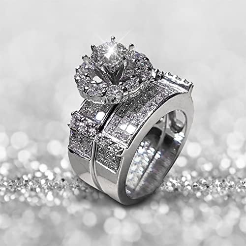 Világító Gyűrű -kle RingNew Gyémánt Gyémánt Női Luxus Rose Viselni Gyémánt Gyűrű RingCan Nap Divat Gyűrű Gyűrű