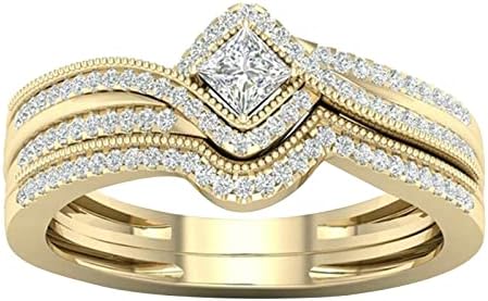 Gyűrű Gyűrű Cirkon Ajándékot Barátnője, Női Ékszer Intarziás Mikro Gyűrűk Kövér Ujját Gyűrűk