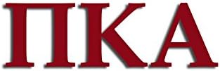 Hivatalosan Engedélyezett Pi Kappa Alfa 8 x 3 Ablak Matrica - Merlot