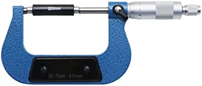 SMANNI 50-75 mm Mikrométer Nagy Pontosságú Sárga Külső Mikrométer Mérési Eszköz 0.01 mm Metrikus Külső Mikrométer (Méret