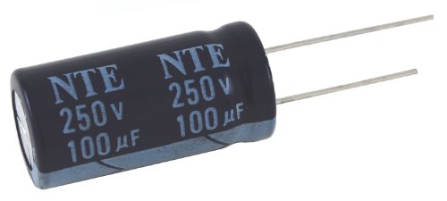 NTE Elektronika VHT33M16 Sorozat VHT Alumínium Elektrolit Kondenzátor, Radiális Vezet, 105 Fok Max Temp, 33 µF Kapacitás,