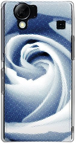 CaseMarket SoftBank AQUOS Phone (102SH) Polikarbonát Egyértelmű Nehéz Ügy [ Rose Pont Grafika - Kék Árnyék ]