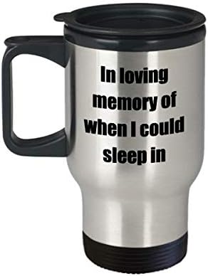 A Szerető emléke, Amikor Tudtam Aludni Utazási Bögre Vicces Ajándék Ötlet Újdonság Gag Kávé, Tea 14oz Rozsdamentes Acél