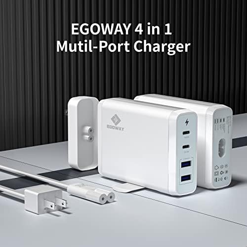 4-Port USB Töltő, EGOWAY 90W Fali Töltő, 60W & 18W Dual USB-C Fali Töltőt, illetve Kettős USB-A Port 12W, Multi USB-C Töltő