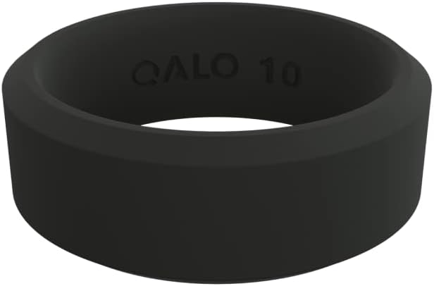 QALO Férfi & Női Gumi Szilikon Gyűrű, Pela Modern, Esküvői Zenekar, Unisex Gyűrű, 6.5 mm Széles, 1,8 mm Vastag, Több Színben