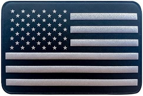 Seibertron Fényvisszaverő amerikai Zászló 2x3 A Sötét Hook & Hurok 3D PVC Patch, Tökéletes Seibertron Sisak Hátizsák