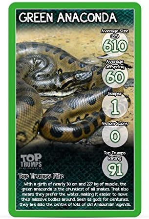 Top Trumps 28134 Kígyók-Klasszikusok Utazási Kártya Játék, Multi