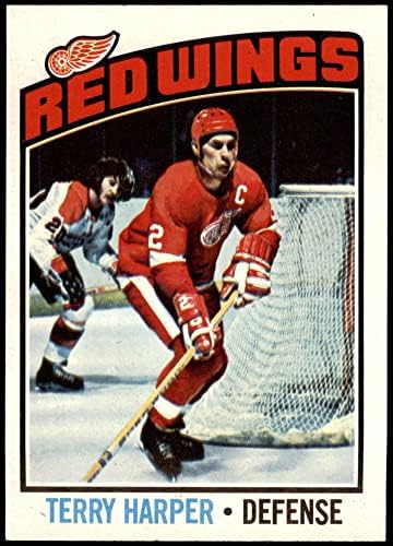 1976 Topps 262 Terry Harper Detroit Red Wings (Hoki-Kártya) NM Vörös Szárnyak