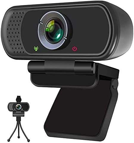 Cmple - HD Webkamera a Magánélet Kioldó pedig háromlábú Állvány, 1080P Pro Streaming Web Kamera, Mikrofon, Szélesvásznú Videó