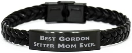 Hasznos Gordon Szetter Kutya Ajándékokat, a Legjobb Gordon Szetter Anya Valaha, hatalmas Születésnapi Fonott Bőr Karkötő