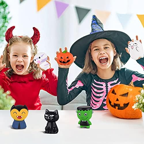 HITOP Halloween Puha Játékok Gyerekeknek, 6 Pack Halloween Party Szívességet Játék a Kisgyermek Fiúk Lányok, Lassan Növekvő