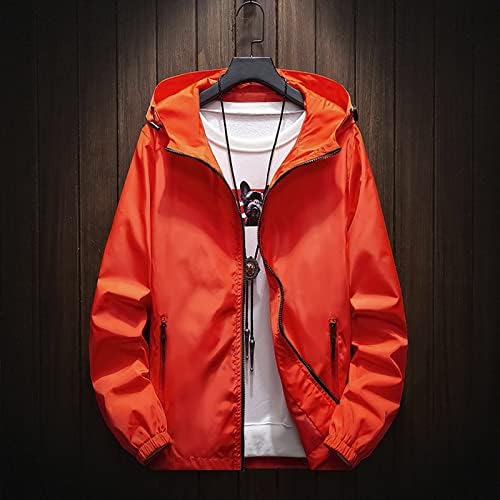 Ymosrh Mens Kabátok, Dzsekik Téli Őszi Alkalmi Color Plus Size Kapucnis Cipzáras Szabadtéri Sport Kabát Kabát Divat
