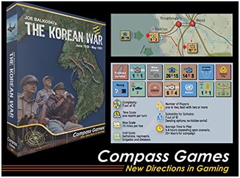 CPS Iránytű Játékok CPS: A koreai Háború: június 1950 - Lehet, 1951, Tervező Aláírása Kiadás társasjáték
