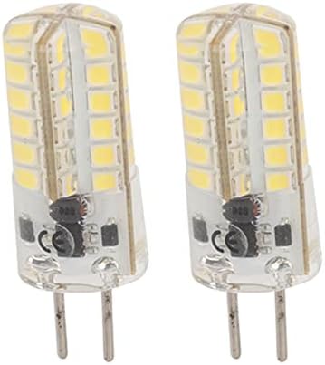 FTVOGUE 2db Bi-Pin Bázis LED Izzó GY6.35 Szabályozható Miniatűr 6000K Fehér Lámpa 3W 12V AC DC Világító Berendezések