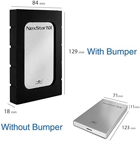Vantec NST-239S3B-SV NexStar NX 2.5 SATA USB 3.0 Burkolat a 7mm & 9,5 mm-es SSD-s HDD, Lökhárító