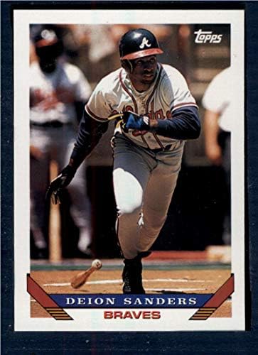 1993 Topps 795 Deion Sanders NM-MT Atlanta Braves Baseball
