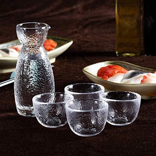 A józanság Japán Hideg Kedvéért Szemüveg, Világos, Egyedi, Trendi Úszó Design, 1 Szerelmére Kancsó Üvegben 4 Saki Csésze