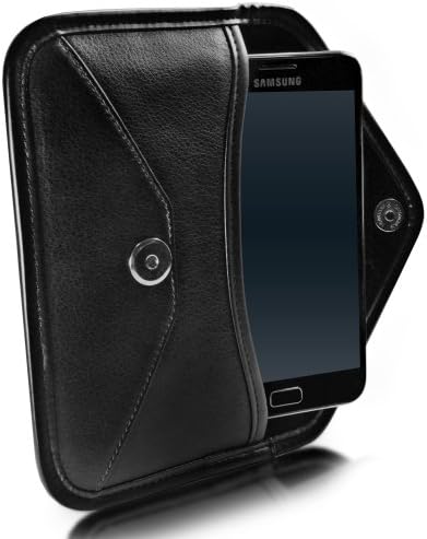 BoxWave Esetben Kompatibilis a Samsung Galaxy J7 Korona (Ügy által BoxWave) - Elite Leather Messenger, Táska, műbőr tok Boríték
