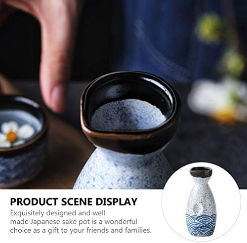 DOITOOL Japán Saki Meghatározott Japán Saki Csésze Kerámia Japán Szaké Beállítása Érdekében Pot Derítő Tokkuri Üveg Hideg