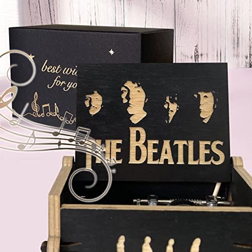 ORIMAMI A Beatles Ajándékok - Legyen Az Klasszikus Handcrank Faragott zenedoboz,Ajándékok A Beatles Rajongók, Barátok, Család
