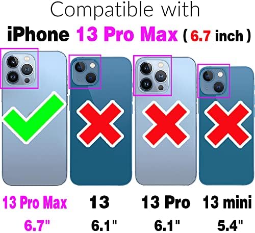 Furiet Kompatibilis az iPhone 13 Pro Max 2021 6.7 hüvelyk Tárca Esetben 9-Kártya nyílás, Retro Bőr Flip Hitelkártya Birtokos