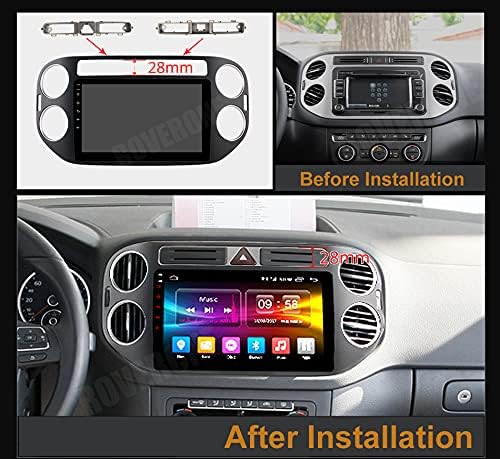 RoverOne a Dash Autó Sztereó Bluetooth Rádió Multimédia fejegység, GPS, Navigáció a Volkswagen Tiguan 2010-2015 Érintőképernyős