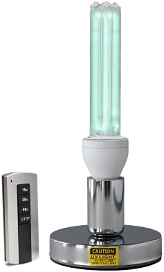 UV-Fertőtlenítő Lámpa UVC Lámpa Időzítő | UV-Fertőtlenítő Lámpa Izzó Távirányítóval 25 W | Nincs Ózon Lámpa, UV Fertőtlenítés