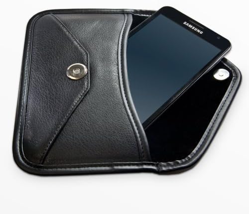 BoxWave Esetében LG V35 Dolognál (a bíróság által BoxWave) - Elite Leather Messenger, Táska, műbőr tok Boríték Design LG