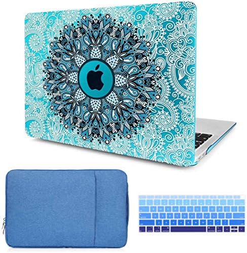 CiSoo Ég Kék tok MacBook Air 13 Hüvelykes Esetben Műanyag Kemény Héj Takarja a Billentyűzet Fedelét, valamint a Laptop Sleeve
