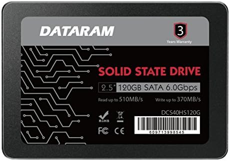 Dataram 120GB 2,5 SSD Meghajtó szilárdtestalapú Meghajtó Kompatibilis az ASUS VIVOMINI VM65N