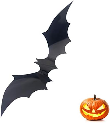 3D-s Denevérek Matricák,44 Db 3D Bat Halloween Dekoráció Matricák Szoba Dekoráció lakberendezés 4 Különböző Méretben Halloween