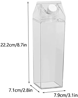 YIISU 9TV tejesdoboz Víz Üveg Átlátszó Tér Tej Üveg Hordozható Műanyag Átlátszó Üveg Narancslé
