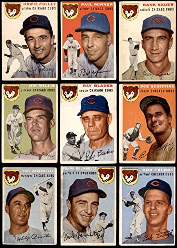 1954 Topps Chicago Cubs Csapat készen áll Chicago Cubs (Set) JÓ Cubs