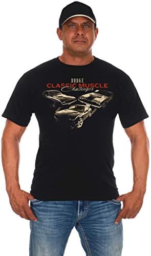 NP DESIGN CSOPORT Férfi Dodge Challenger T-Shirt Klasszikus Izom Rövid Ujjú Póló