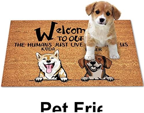 Üdvözöljük A Haza, Az Emberek Csak Itt Él Velünk Kókuszrost Matrac Egyszerű, Tiszta, Egyedi, Személyre szabott Kutyája Fotó