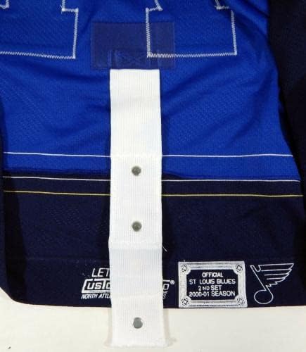2000-01 St. Louis Blues Sebastien Bordeleau 71 Játék Kiadott Kék Mez DP12144 - Játék Használt NHL-Mezek